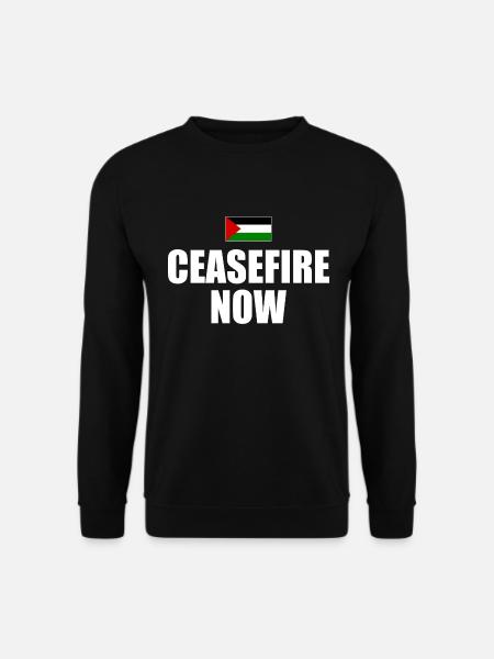 ceasefire now - Unisex Sweatshirt - black