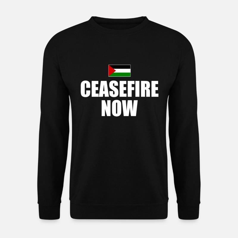 ceasefire now - Unisex Sweatshirt - black