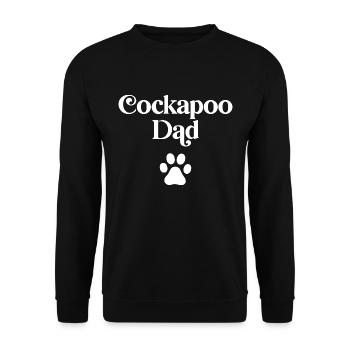 Cockapoo Dad - Unisex Sweatshirt - black - Front - Alina (178cm) & Michal (187cm)