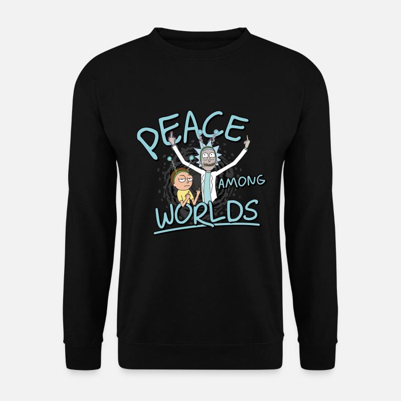 Rick & Morty Peace Among Worlds - Unisex Pullover - Schwarz