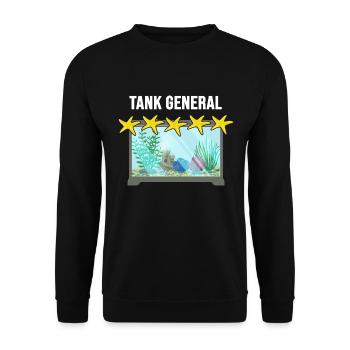Aquarium Aquarianer Fischzüchter Aquariumfische - Unisex Pullover - Schwarz - Vorne - Alina (178cm) & Michal (187cm)