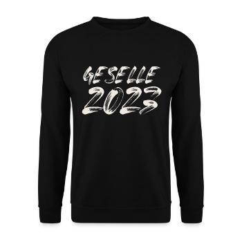 Geselle 2023 Gesellenprüfung - Unisex Pullover - Schwarz - Vorne - Alina (178cm) & Michal (187cm)