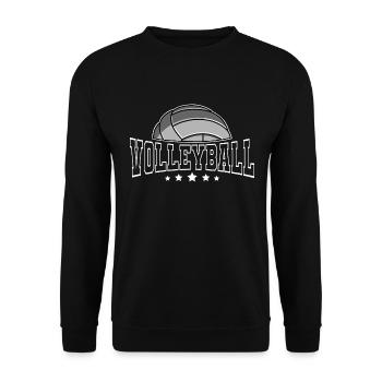 Volleyball - Unisex Sweatshirt - black - Front - Alina (178cm) & Michal (187cm)