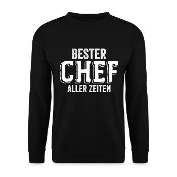 Bester Chef aller Zeiten - Firmenchef Geschenk - - Sweat-shirt Unisexe - noir - Devant - Alina (178cm) & Michal (187cm)