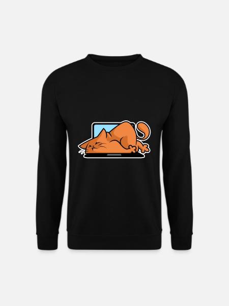 Cats and computers - Unisex Sweatshirt - black
