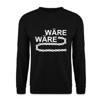 La chaîne de vélos Serait-il drôle de vélo - Sweat-shirt Unisexe - noir - Devant - Alina (178cm) & Michal (187cm)