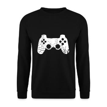 Controller - Unisex Sweatshirt - black - Front - Alina (178cm) & Michal (187cm)