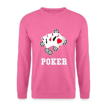 Poker - Unisex Pullover - Pink - Vorne