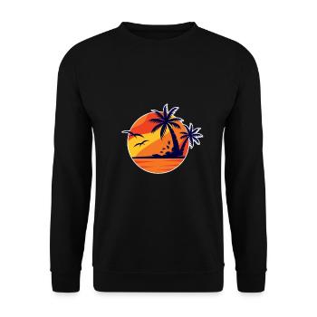 Prêt pour les vacances - Sweat-shirt Unisexe - noir - Devant - Alina (178cm) & Michal (187cm)