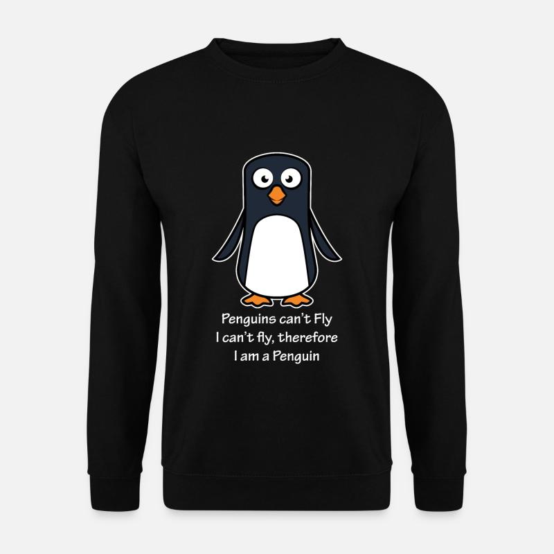 Ich bin ein Pinguin - Unisex Pullover - Schwarz