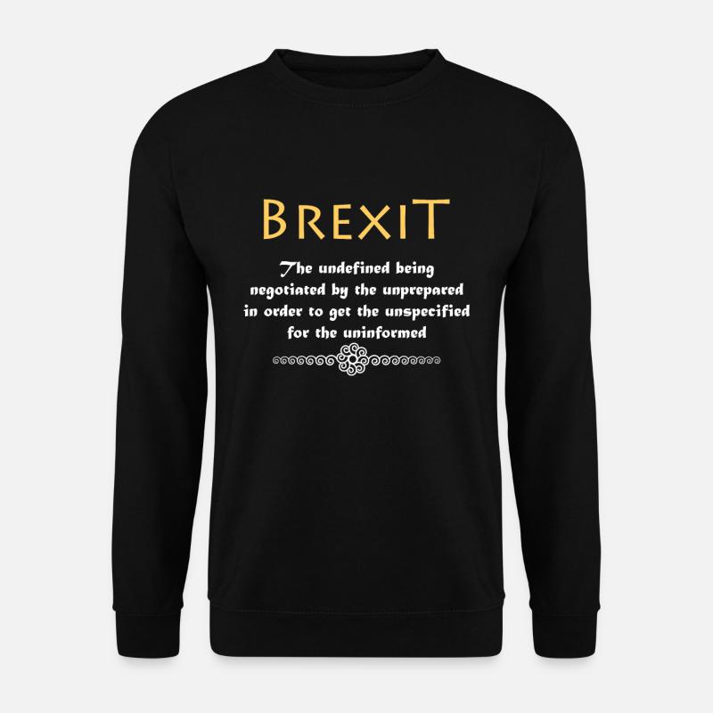 Brexit - Unisex Pullover - Schwarz