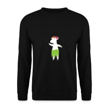 Goat - Unisex Pullover - Schwarz - Vorne - Alina (178cm) & Michal (187cm)
