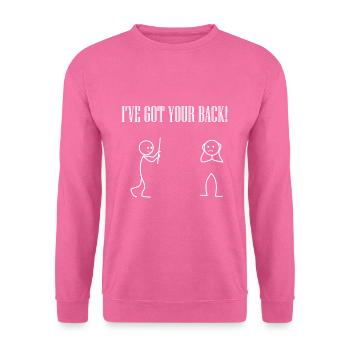 Unterstützung Lustig - Unisex Pullover - Pink - Vorne