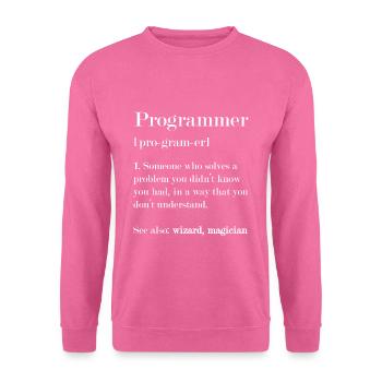 Programmer Definition - Unisex Sweatshirt - pink - Front