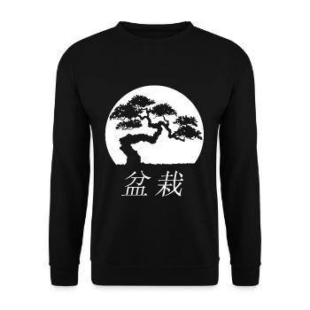 Bonsai - Unisex Pullover - Schwarz - Vorne - Alina (178cm) & Michal (187cm)