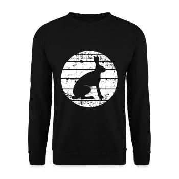 Hare - Unisex Sweatshirt - black - Front - Alina (178cm) & Michal (187cm)