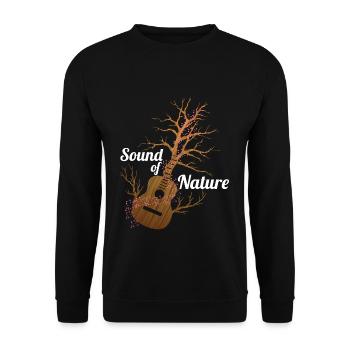 Guitar Sound Nature - Unisex Sweatshirt - black - Front - Alina (178cm) & Michal (187cm)