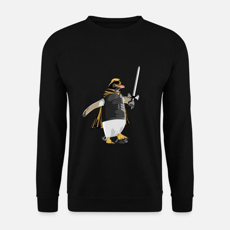 Penguin Knight Armor - Unisex Sweatshirt - black