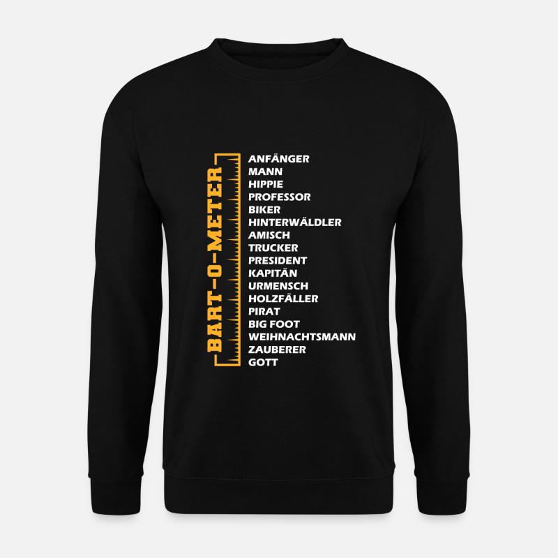 Bart O Meter - Unisex Pullover - Schwarz