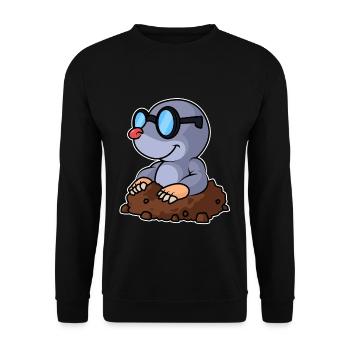 Mole - Unisex Sweatshirt - black - Front - Alina (178cm) & Michal (187cm)