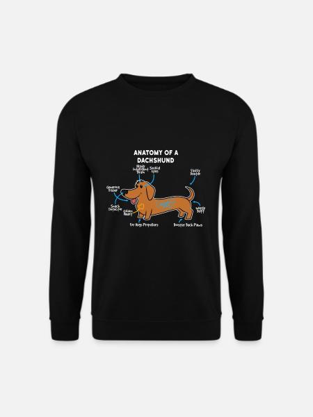 Hund Dackel - Unisex Pullover - Schwarz