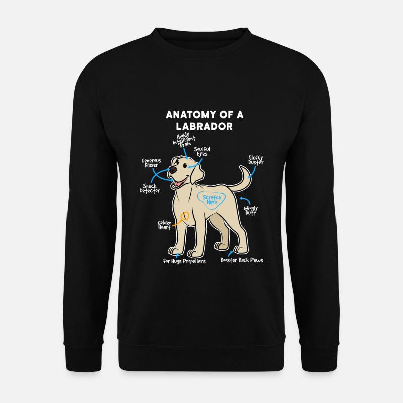 Hund Labrador - Unisex Pullover - Schwarz