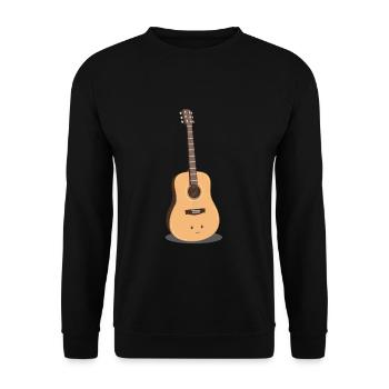 Gitarre - Unisex Pullover - Schwarz - Vorne - Alina (178cm) & Michal (187cm)