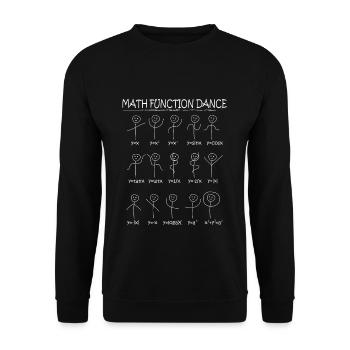 Math Functions Dance - Unisex Sweatshirt - black - Front - Alina (178cm) & Michal (187cm)