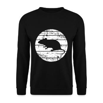 Ratten - Unisex Pullover - Schwarz - Vorne - Alina (178cm) & Michal (187cm)