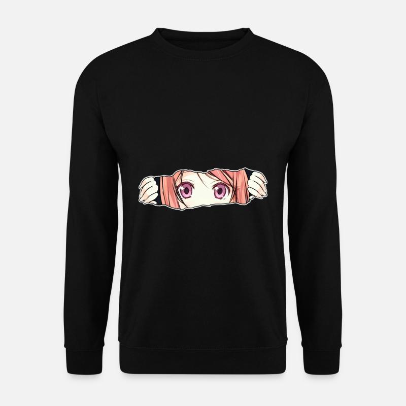 Anime pige store øjne - Unisex sweater - sort