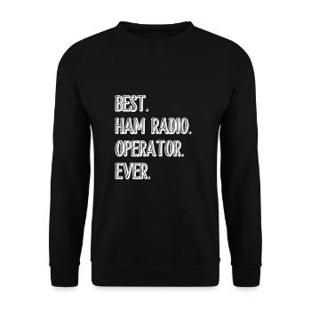 Amateur radio - Unisex Sweatshirt - black - Front - Alina (178cm) & Michal (187cm)