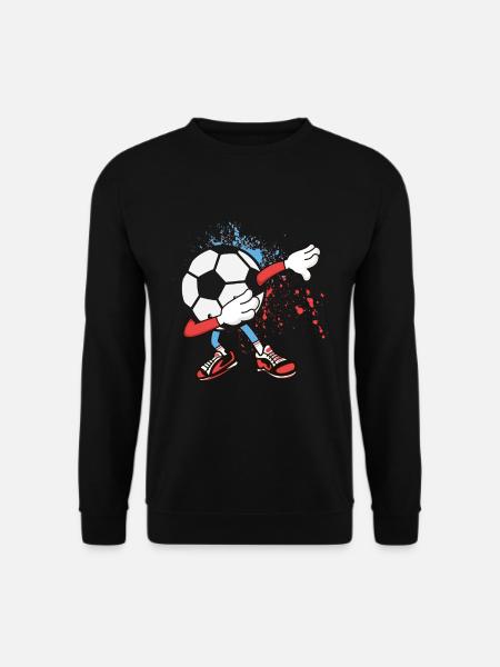 Dabbing Fußball - Unisex Pullover - Schwarz
