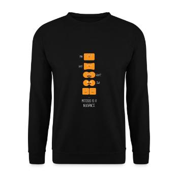 biologie - Sweat-shirt Unisexe - noir - Devant - Alina (178cm) & Michal (187cm)