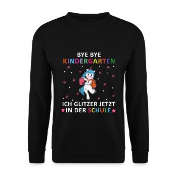 Bye Bye Kindergarten - Sweat-shirt Unisexe - noir - Devant - Alina (178cm) & Michal (187cm)