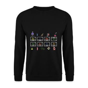 Physik Chemie Wissenschaft Lehrer - Unisex Pullover - Schwarz - Vorne - Alina (178cm) & Michal (187cm)