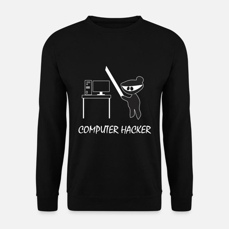 Computer Hacker - Unisex Sweatshirt - black