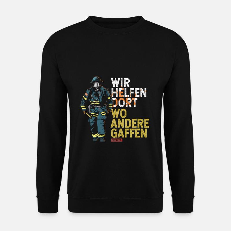 Feuerwehr Gaffer - Unisex Pullover - Schwarz