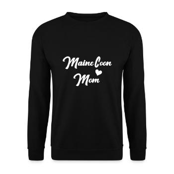 Maine Coon - Unisex Pullover - Schwarz - Vorne - Alina (178cm) & Michal (187cm)
