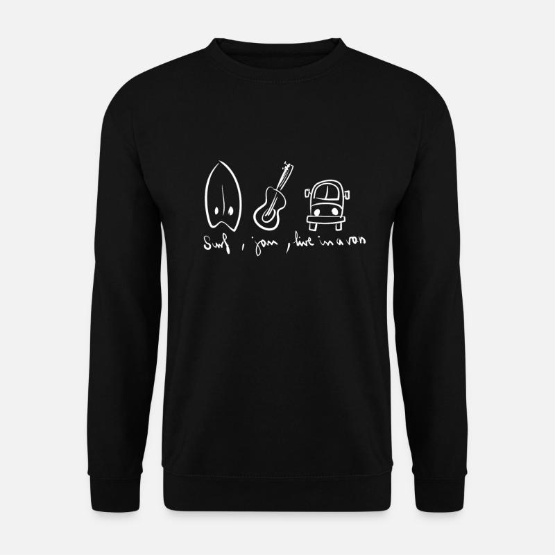 Surf Jam Live in a Van - Unisex Pullover - Schwarz