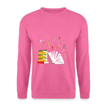 Books library - Unisex Sweatshirt - pink - Front