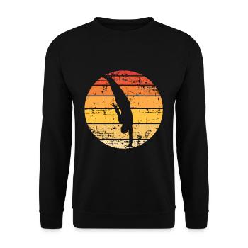 Gymnastik - Unisex Pullover - Schwarz - Vorne - Alina (178cm) & Michal (187cm)