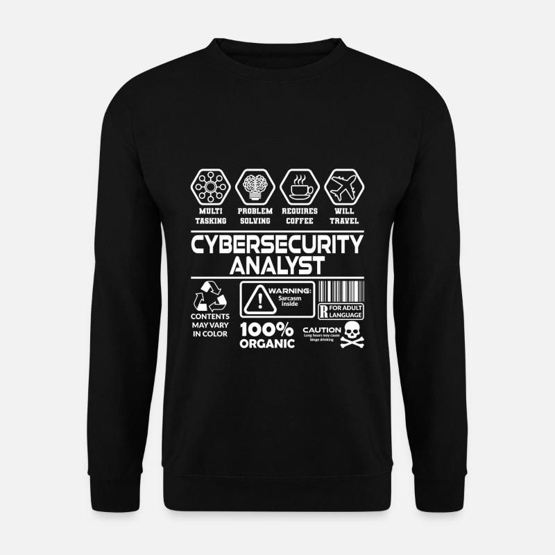 Internet Sicherheit Analyst - Unisex Pullover - Schwarz