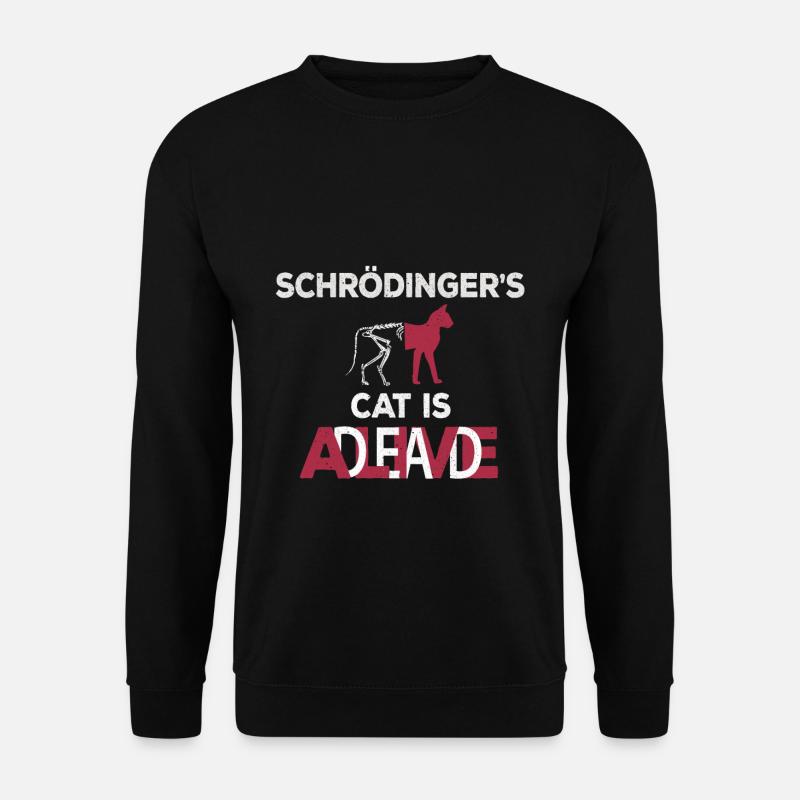 Le chat de Schrödinger - Sweat-shirt Unisexe - noir
