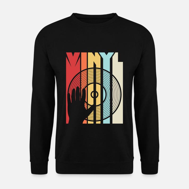 Vinyl Schallplatte - Unisex Pullover - Schwarz