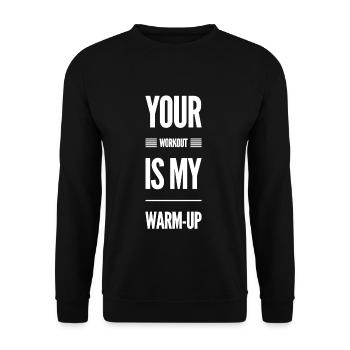 Fitness énonciation drôle - Sweat-shirt Unisexe - noir - Devant - Alina (178cm) & Michal (187cm)