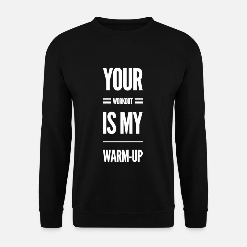 Fitness Lustiger Spruch - Unisex Pullover - Schwarz