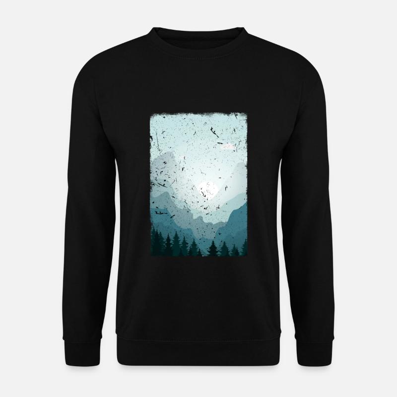 Landschaft - Unisex Pullover - Schwarz
