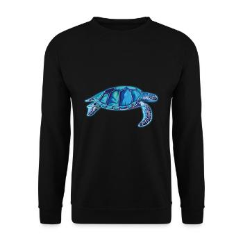 tortues - Sweat-shirt Unisexe - noir - Devant - Alina (178cm) & Michal (187cm)