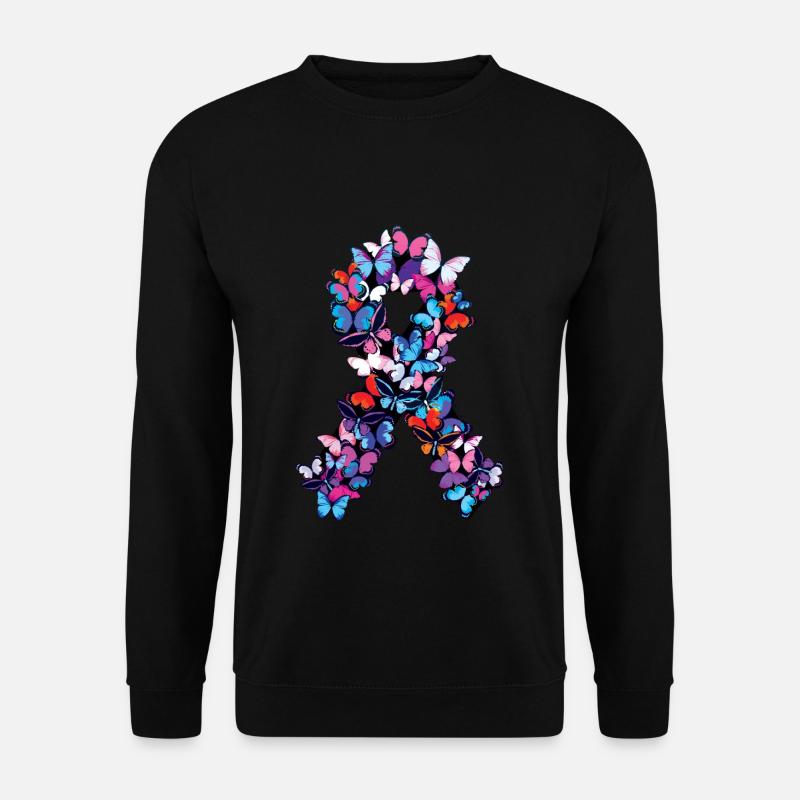 Brustkrebs Bewusstsein - Unisex Pullover - Schwarz