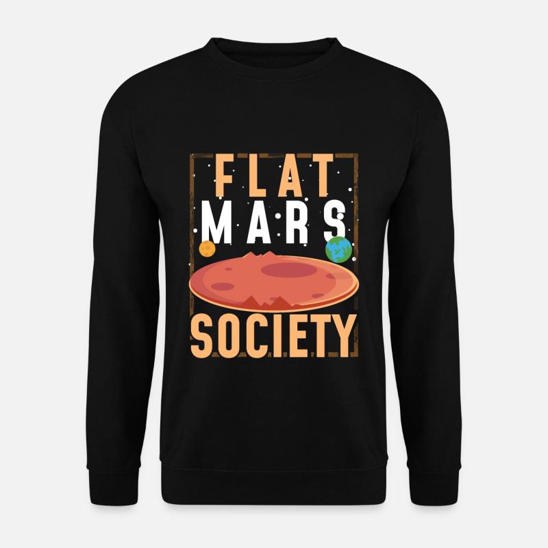 Flat Mars - Unisex Pullover - Schwarz